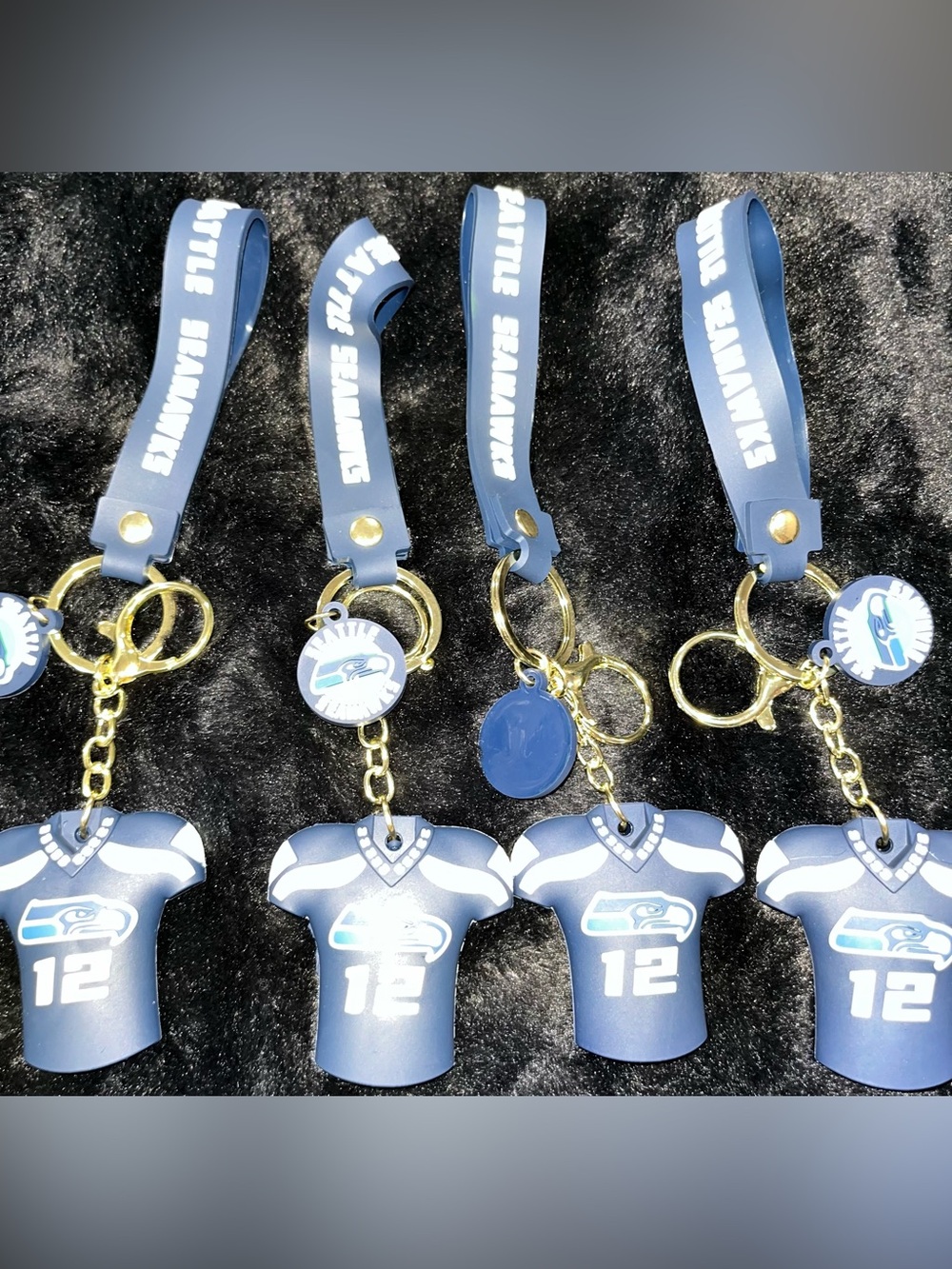 Kids Keychain with Navy Jersey Charm